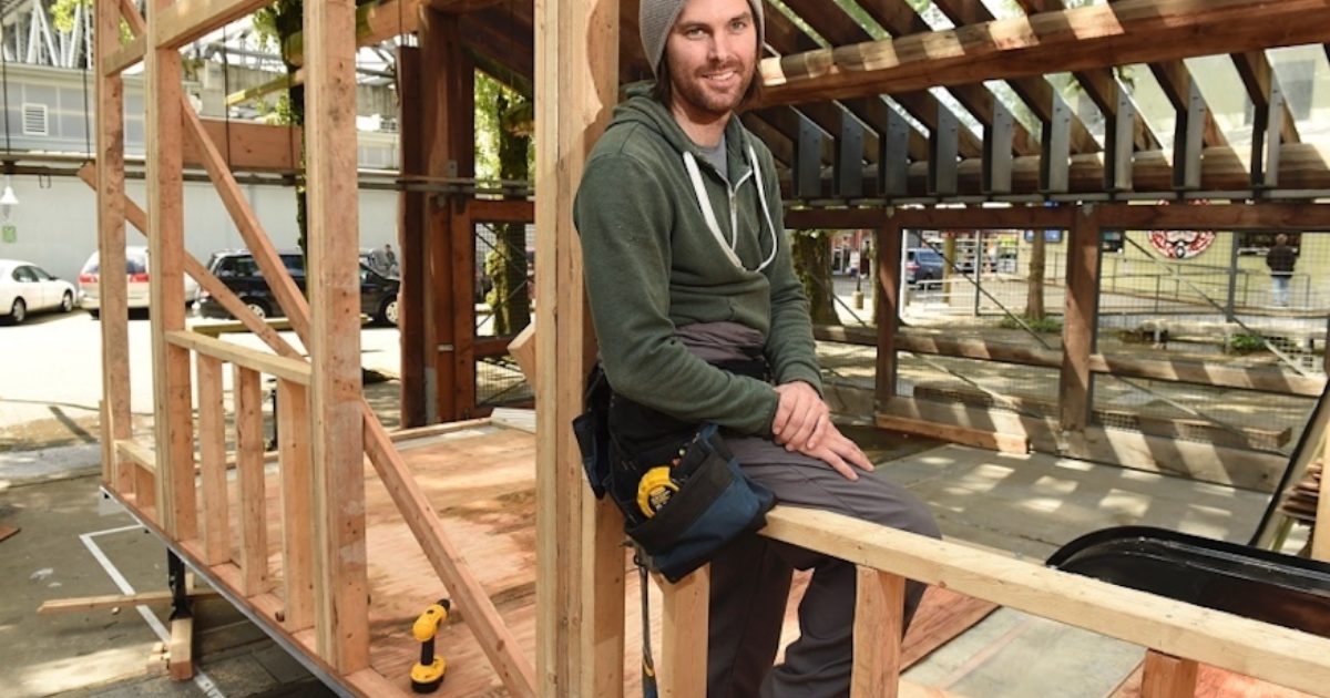 Callahan Tufts Raises Tiny House at Science World Event ...