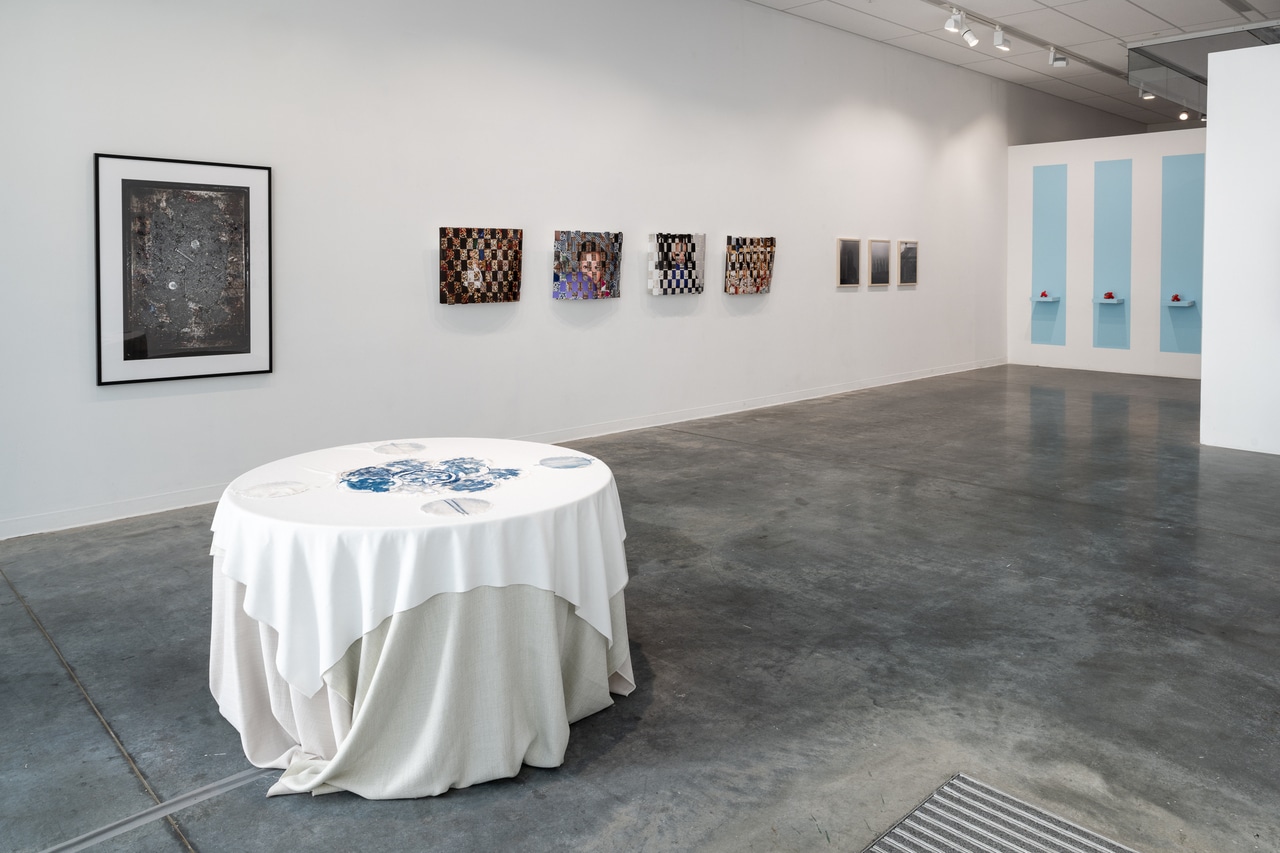 Installation view of student work in Ghost Images – Photography and Trace, 2025 Capture Festival at ECU.
