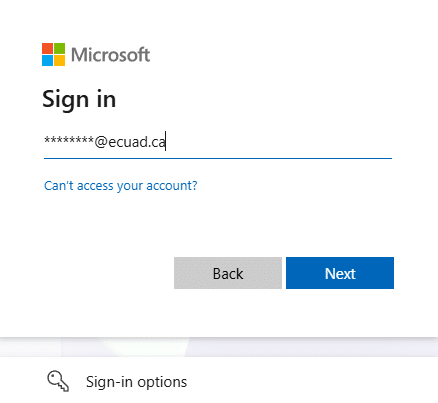 A screenshot showing users how to sign in to Teams.