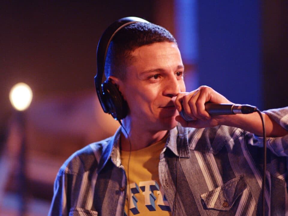 ISDN 2022, Still from two-channel video installation. London: TrueMendous. The 2022 exhibition Stan Douglas: 2011 ≠ 1848 comprised series of works inspired by historical events of social and political turbulence. Stan connects points of social rupture, rendering in minute detail and with technical ingenuity historic moments of protest, riot, and occupation from 2011 that echoed upheavals that swept Europe in 1848. Courtesy of the artist, Victoria Miro, London and Venice, and David Zwirner, New York, London, Paris and Hong Kong.