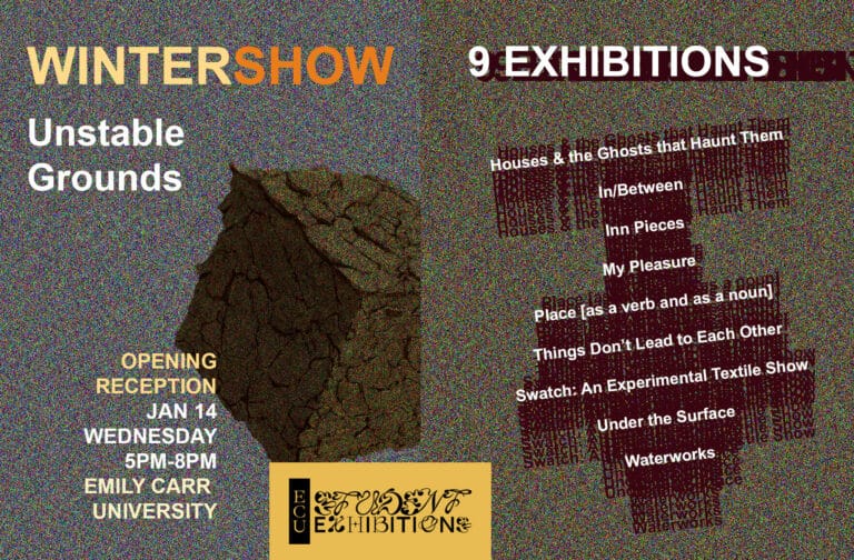 Student Exhibitions Winter Show: Unstable Grounds