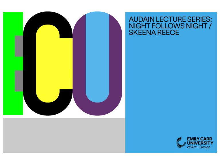 Audain Lecture Series | Night follows Night / Skeena Reece (Day 1)