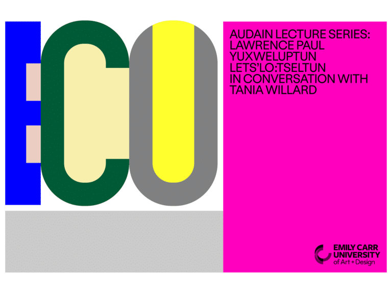 Audain Lecture Series | Lawrence Paul Yuxweluptun Lets’lo:tseltun in Conversation with Tania Willard
